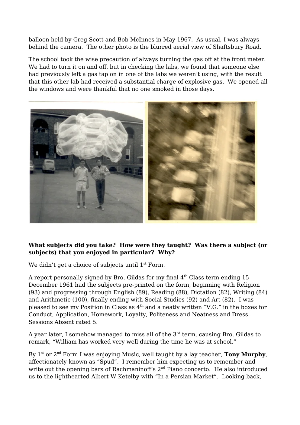 Bill Lloyd Marist Memoirs — page 4