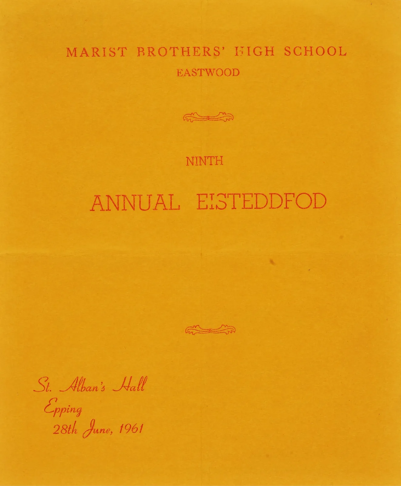 Archive photograph, 1961