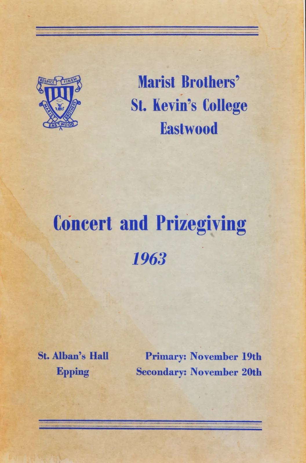 Archive photograph, 1963