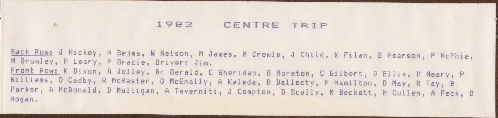 Archive photograph, 1982